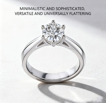 round brilliant diamond engagement ring sparkle fire classic solitaire jewelry