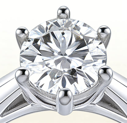 six claw diamond setting detail secure prong white gold craftsmanship