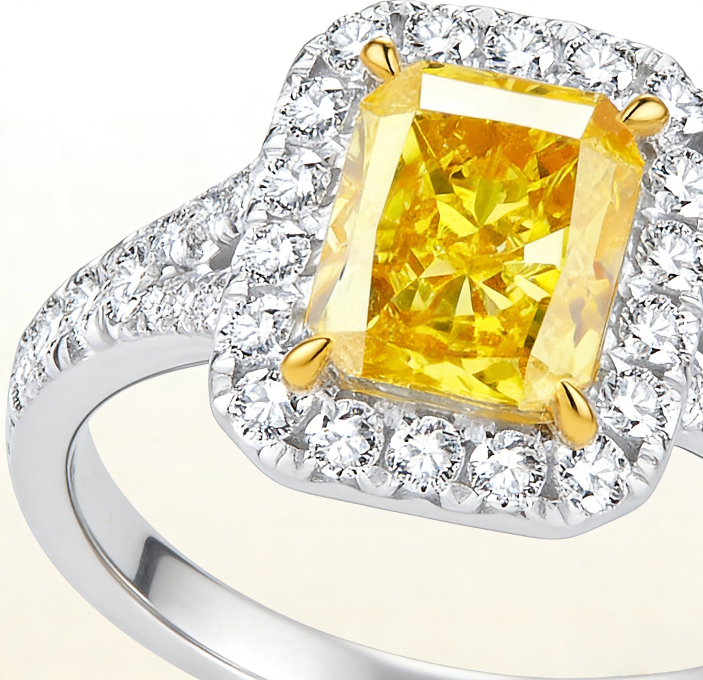 yellow diamond engagement ring on hand luxury jewelry everyday wear style